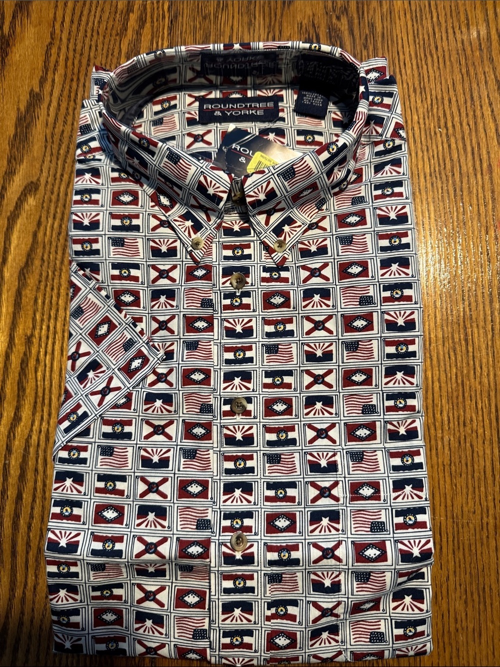 NWT Roundtree & Yorke Short Sleeve Shirt - Men’s XL